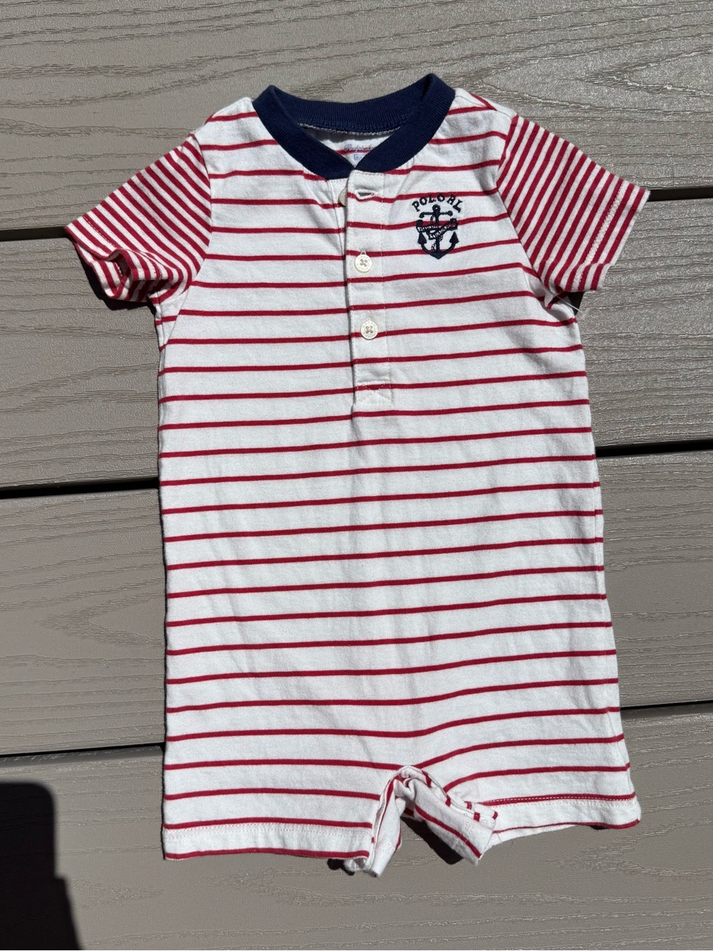 Ralph Lauren Striped Baby Polo Onsie 🇺🇸